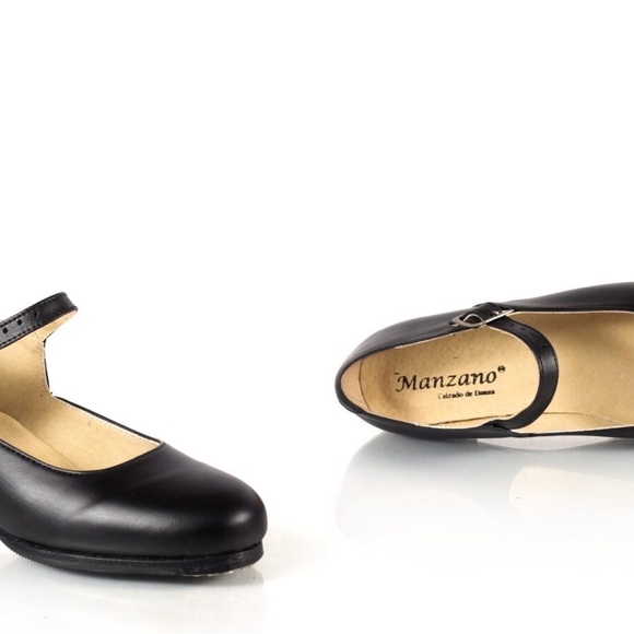 Folklorico Black Shoes New in Box Leather with Nails - Picture 11 of 12